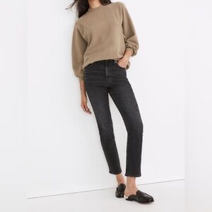 Madewell Button-Back Mockneck Top XS